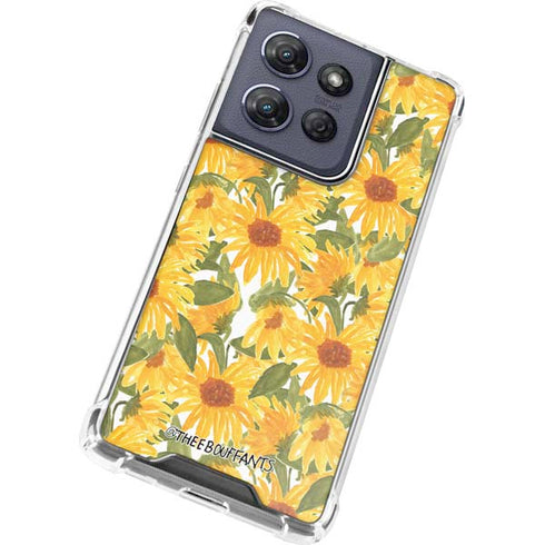 Bouffants and Broken Hearts Sunflowers Moto G Play 5G (2025) Clear Case
